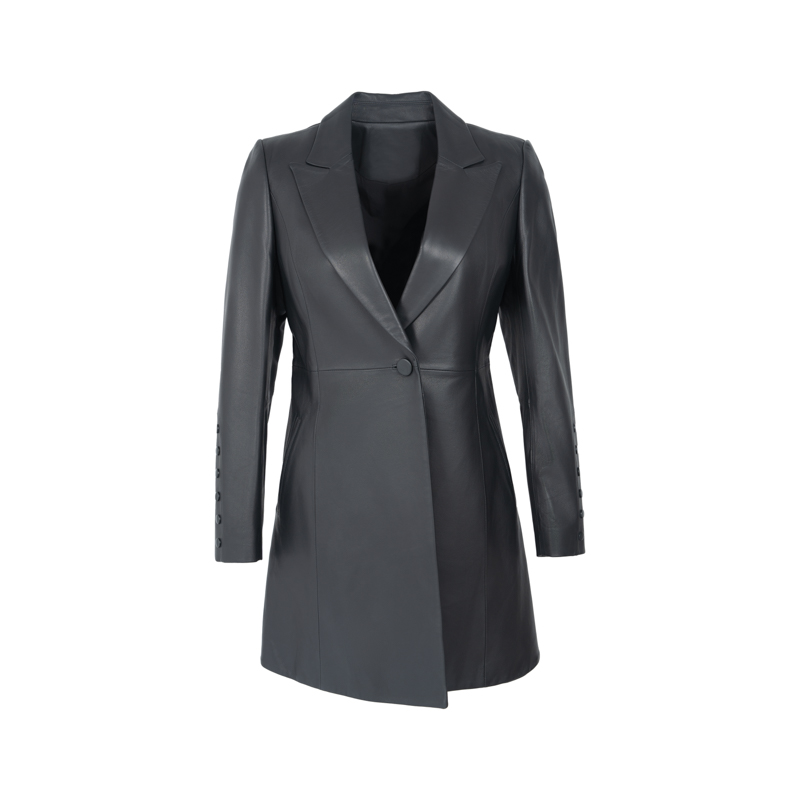 【尚雅严选】她翼冬季皮长外套显瘦气质时尚休闲百搭LE4244353913