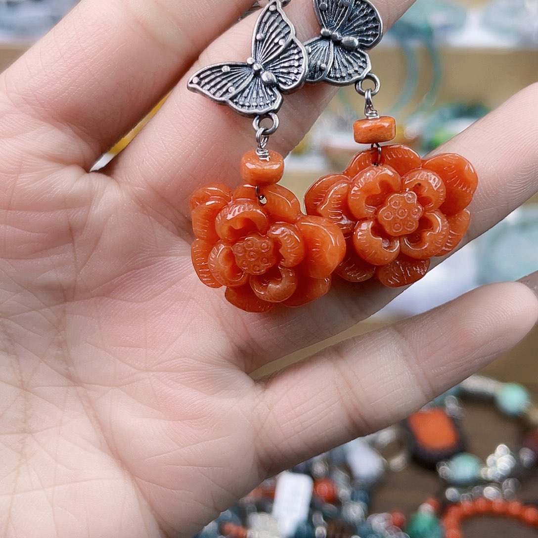 翡翠未镶嵌手链耳坠