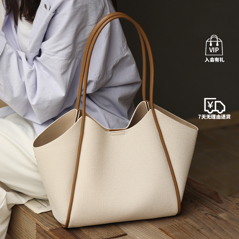 托特包包女款爆款2025新款百搭气质大包单肩包通勤大容量腋下女包