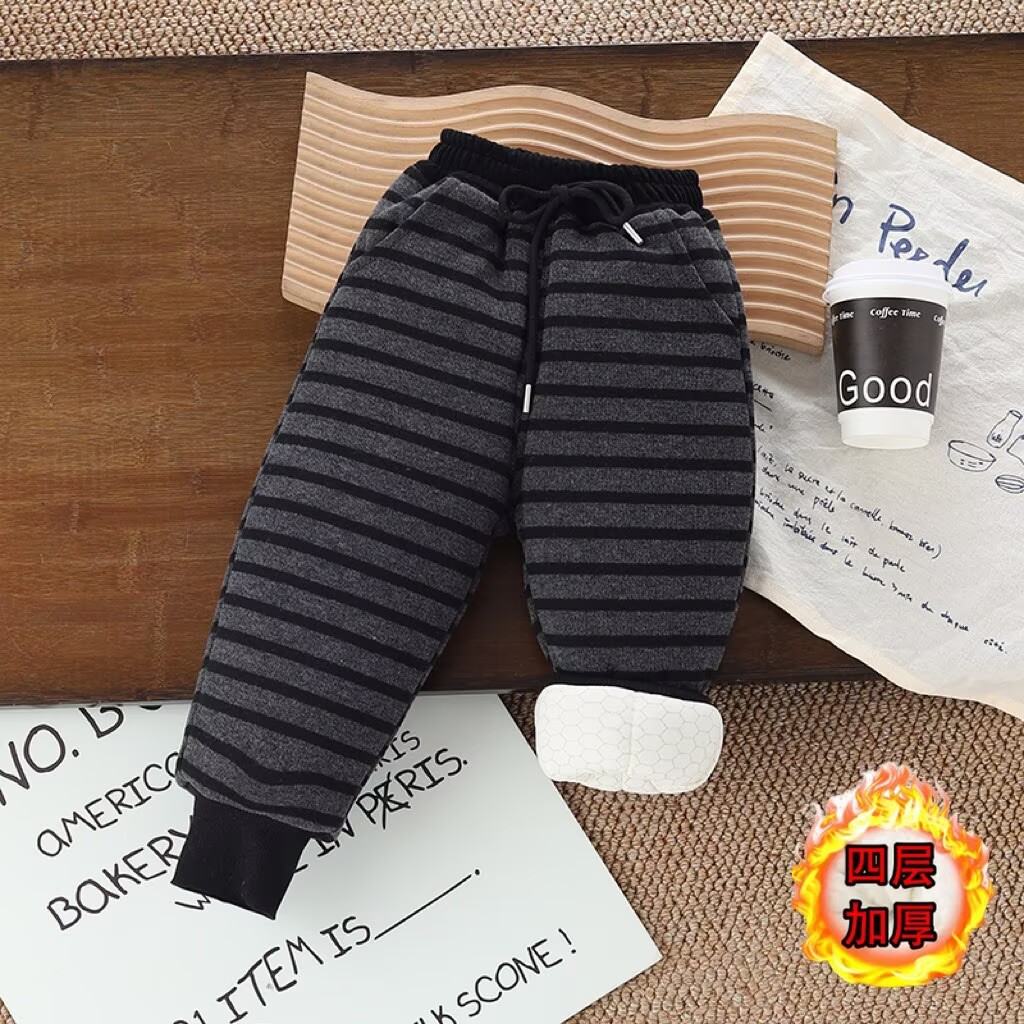 温变四层加厚女童裤子棉裤冬季外穿三层保暖一条洋气过冬儿童长裤