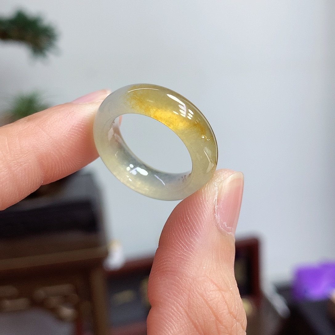 未镶嵌戒指翡翠13-14号