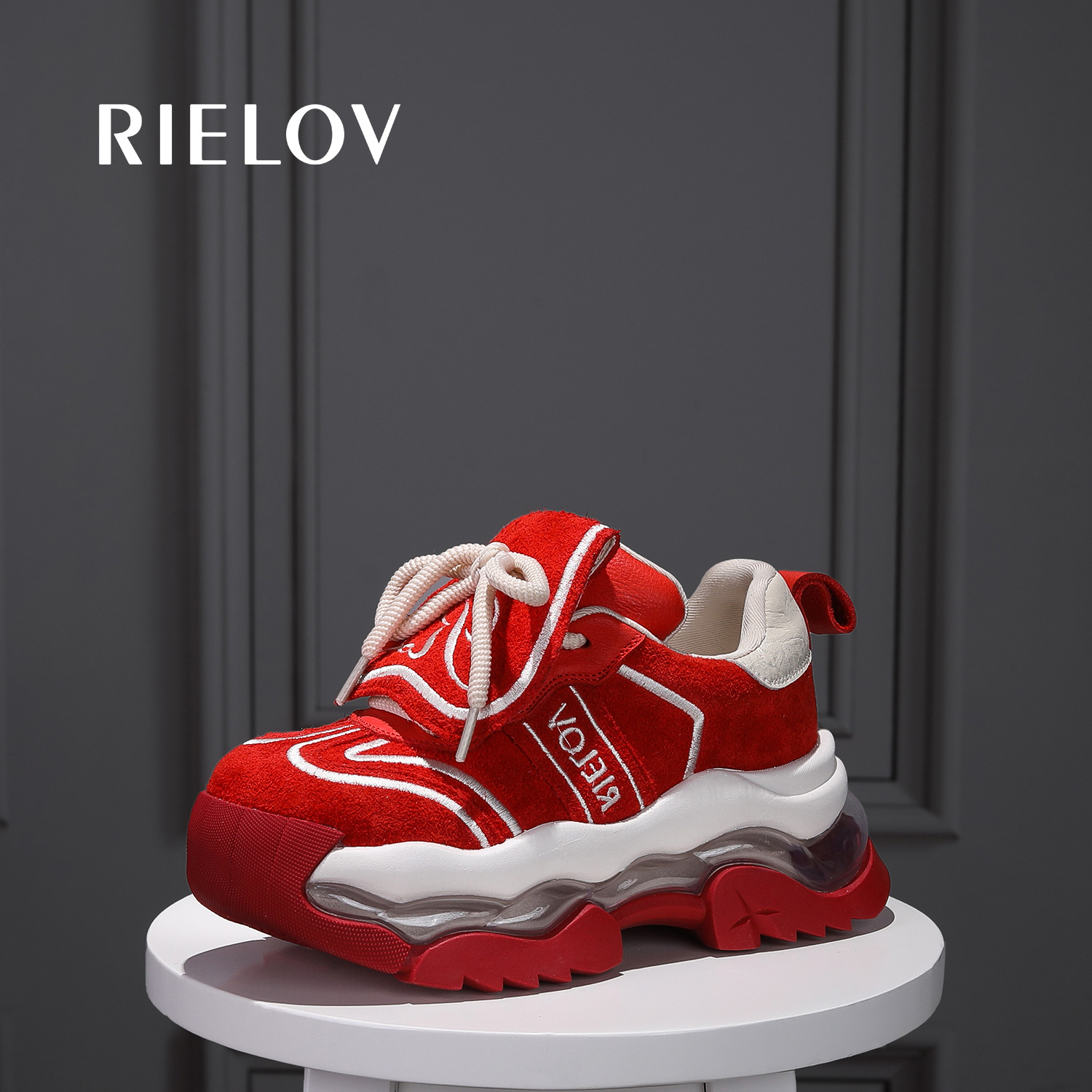 丽丽 RIELOV增高7cm时尚潮流百搭女士休闲鞋25221