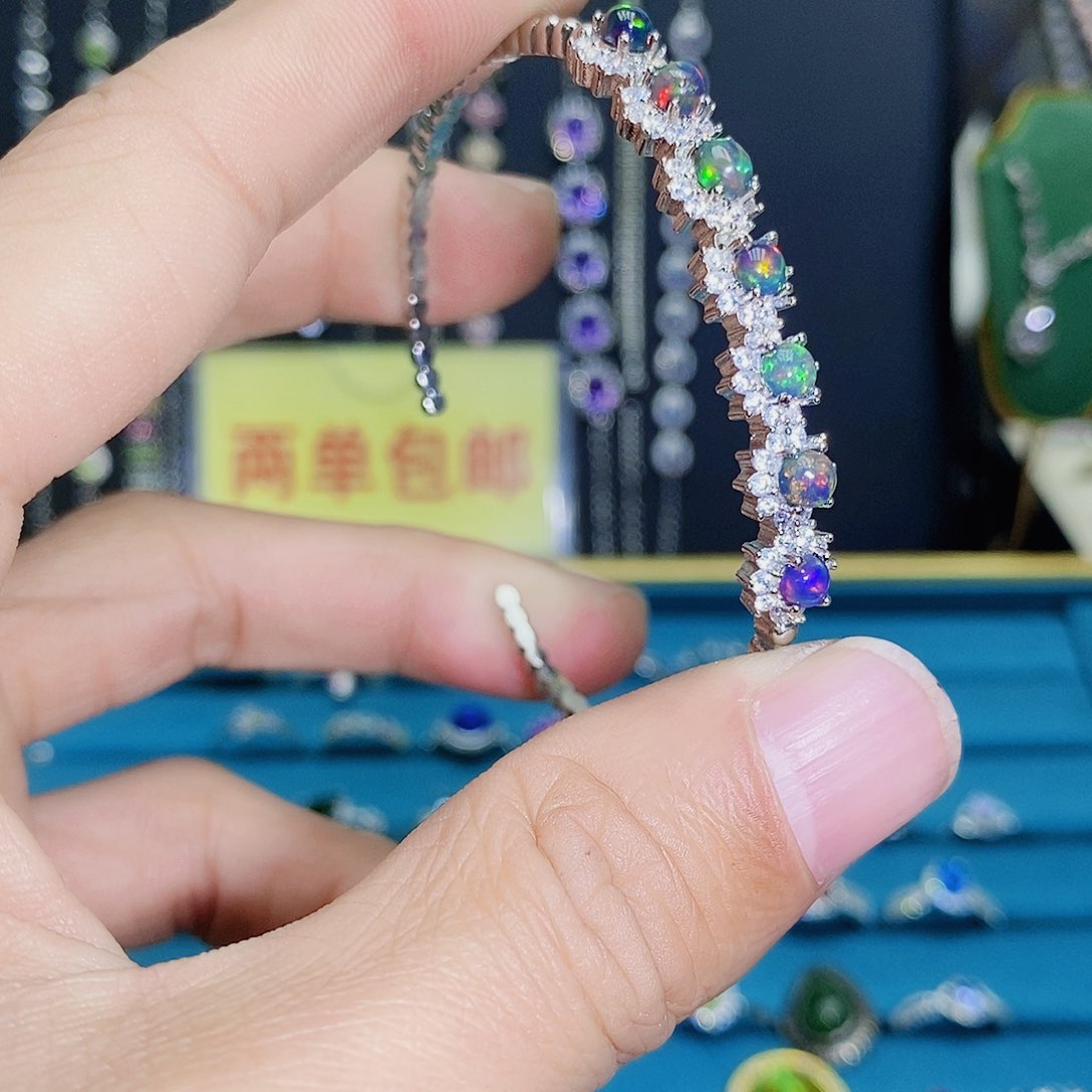 紫晶珠宝半成品银S925镶嵌