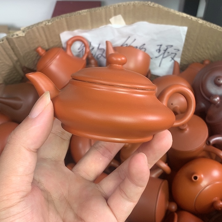 茶壶紫砂原矿朱泥茶壶茶具家用120