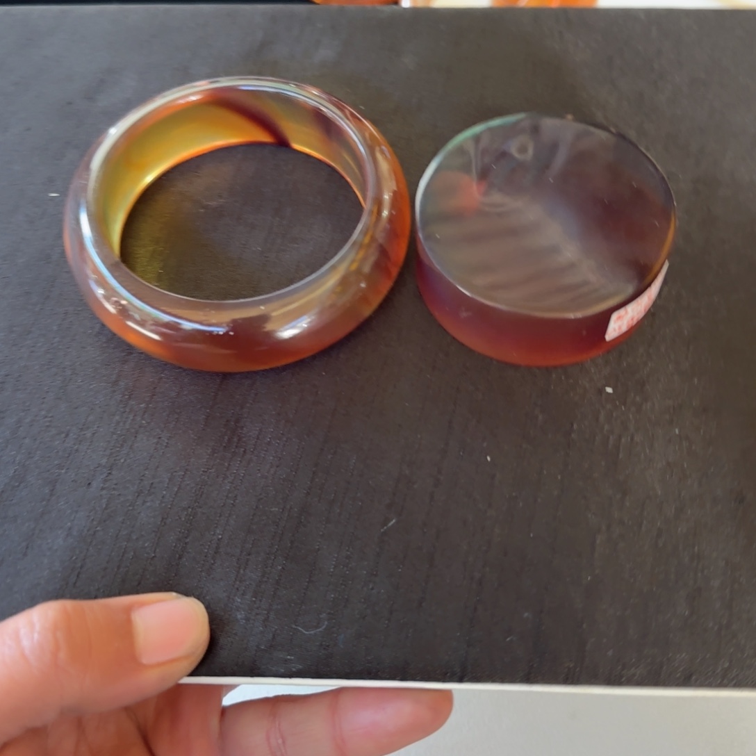 琥珀未镶嵌手镯琥珀