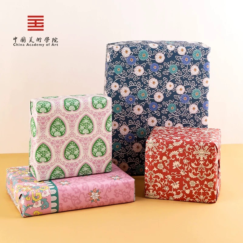 中国美术学院文创 艺术包装纸传统中国风装饰新年生日结婚礼品纸