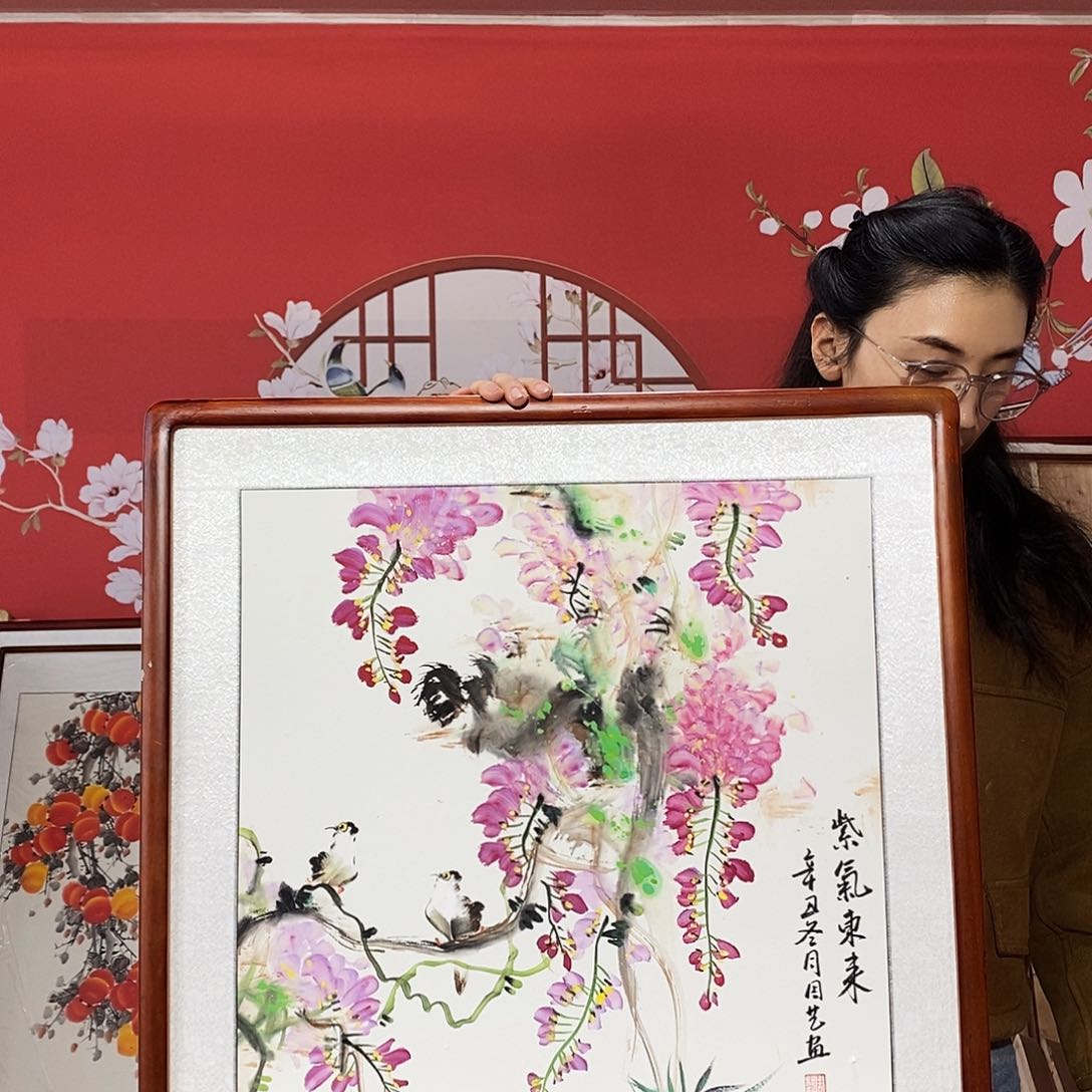 国画手写手绘国画作品63✖️63