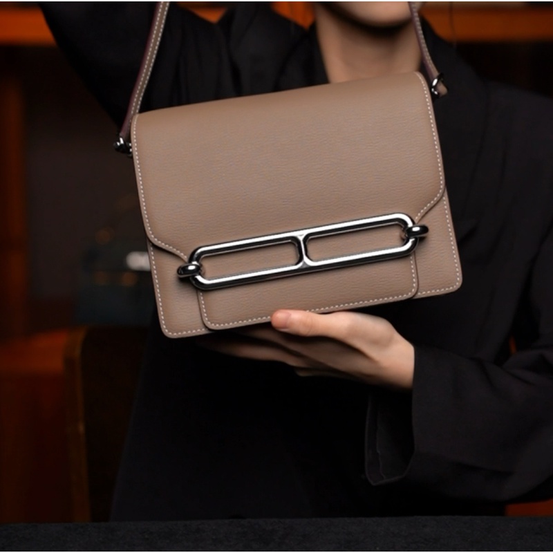 LEATHER BAG STUDIO 原创高定“猪鼻子”真皮包-H1325