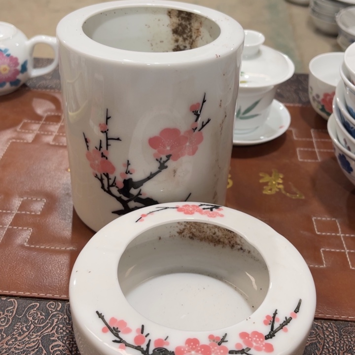 瓷醴陵釉下手绘两件套