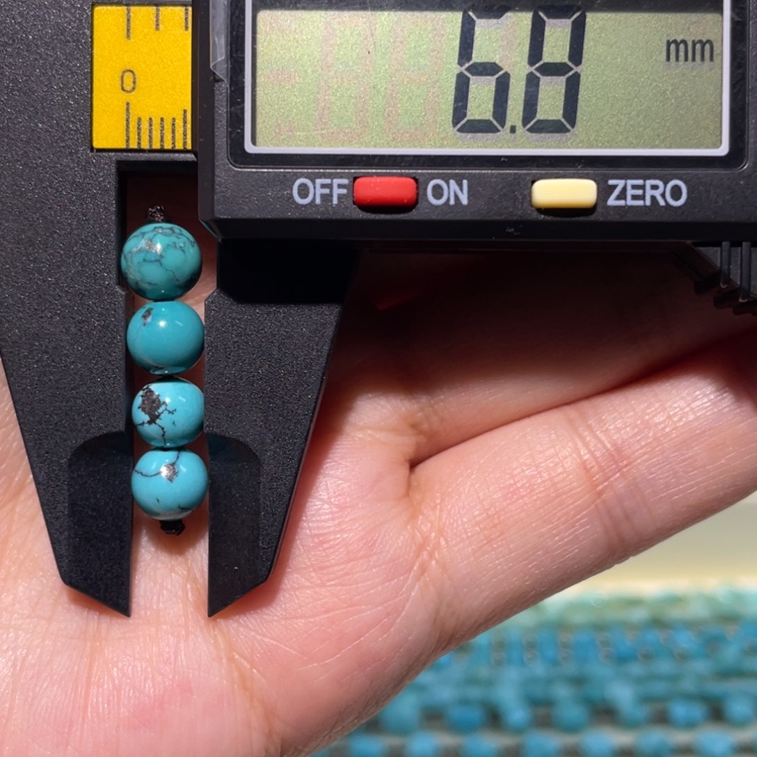 绿松石未镶嵌圆珠