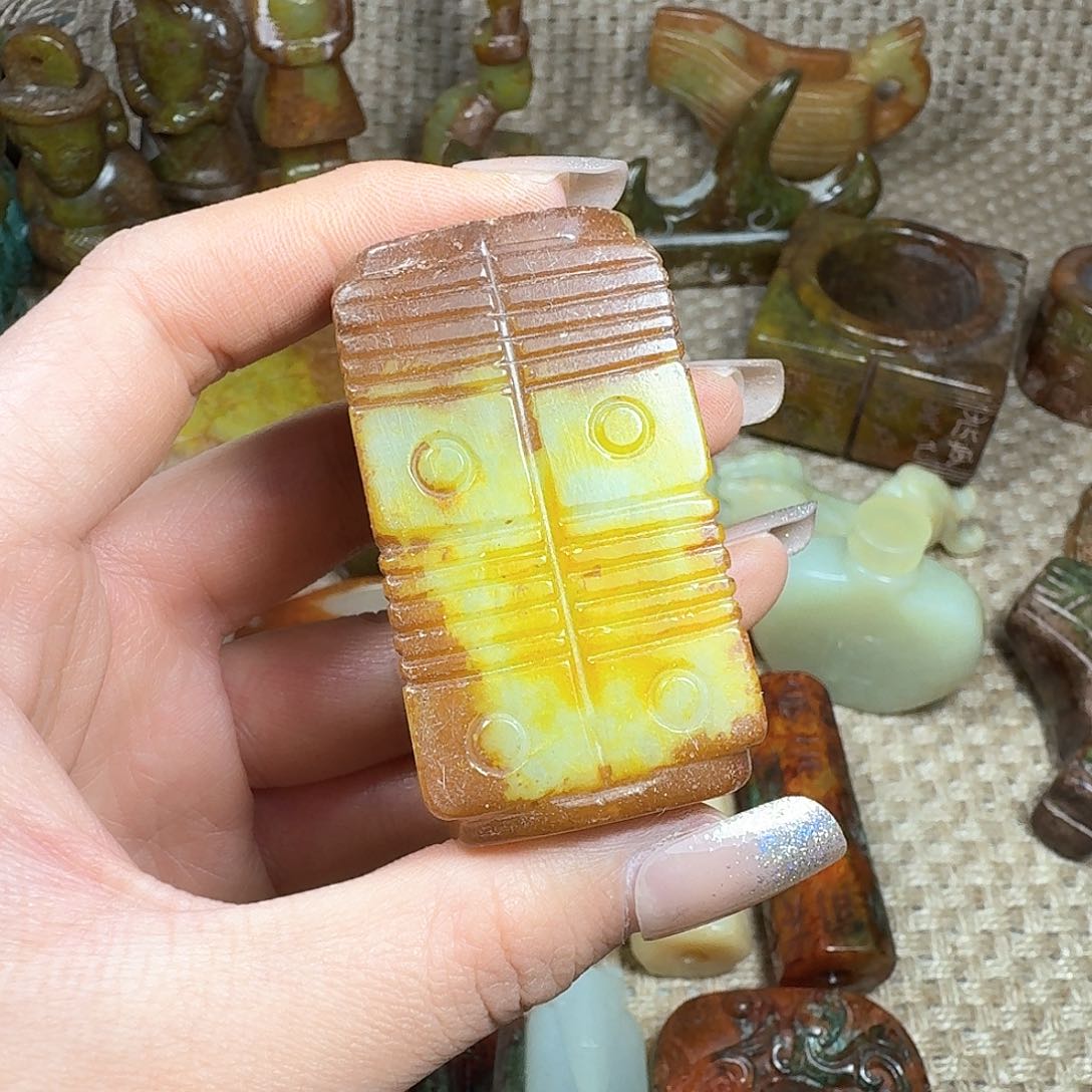 白玉菩提吊坠挂件