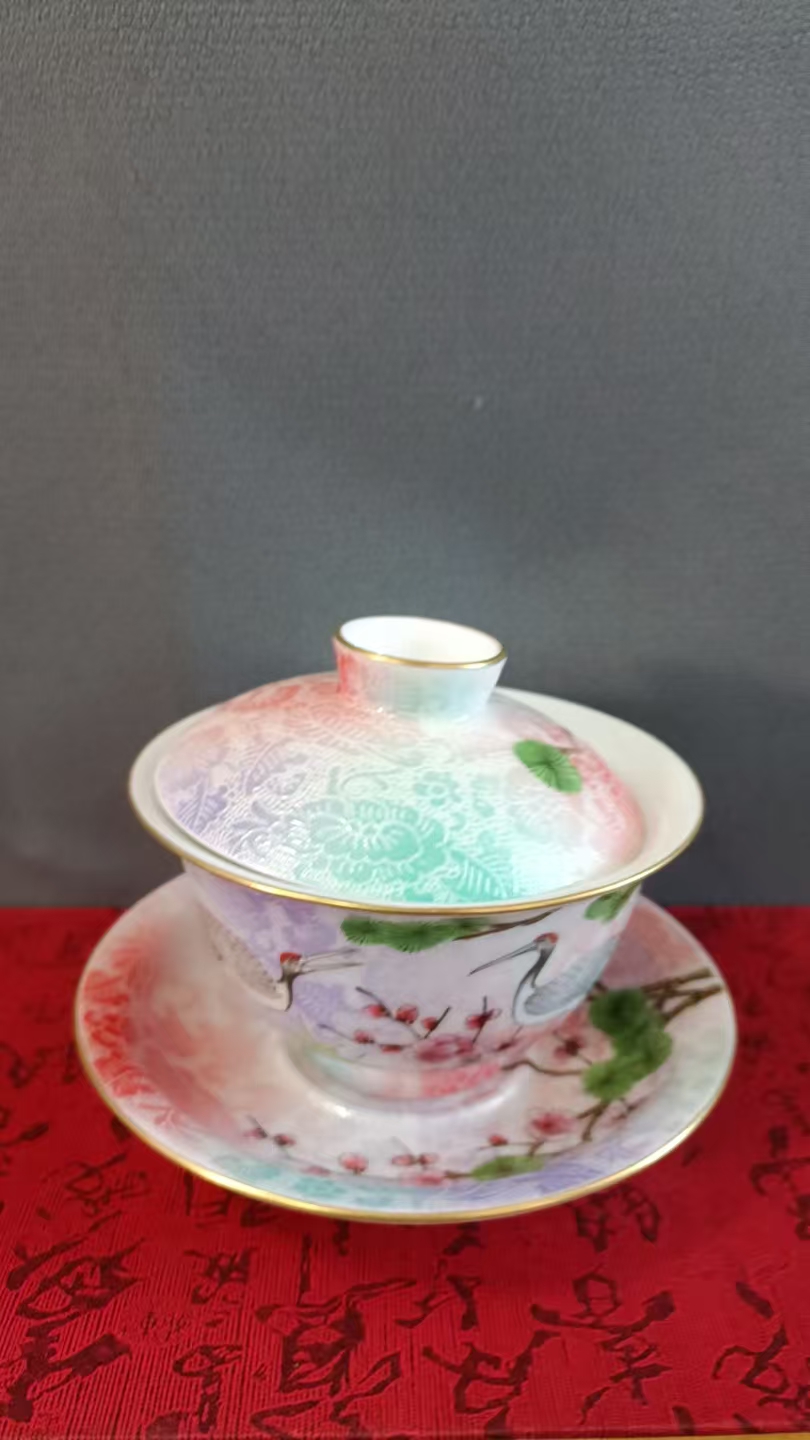 张文月扒花盖碗*流水47