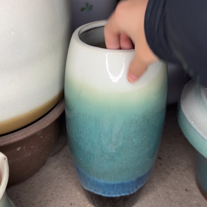 瑕疵花盆处理啦口11高31无孔