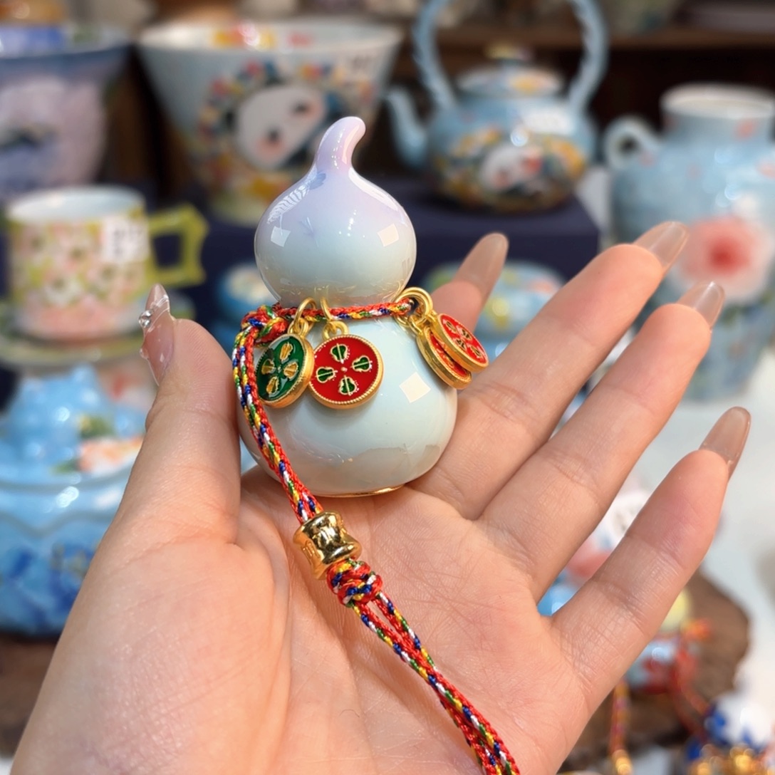 小***吉景德镇手绘高温釉下彩陶瓷茶具