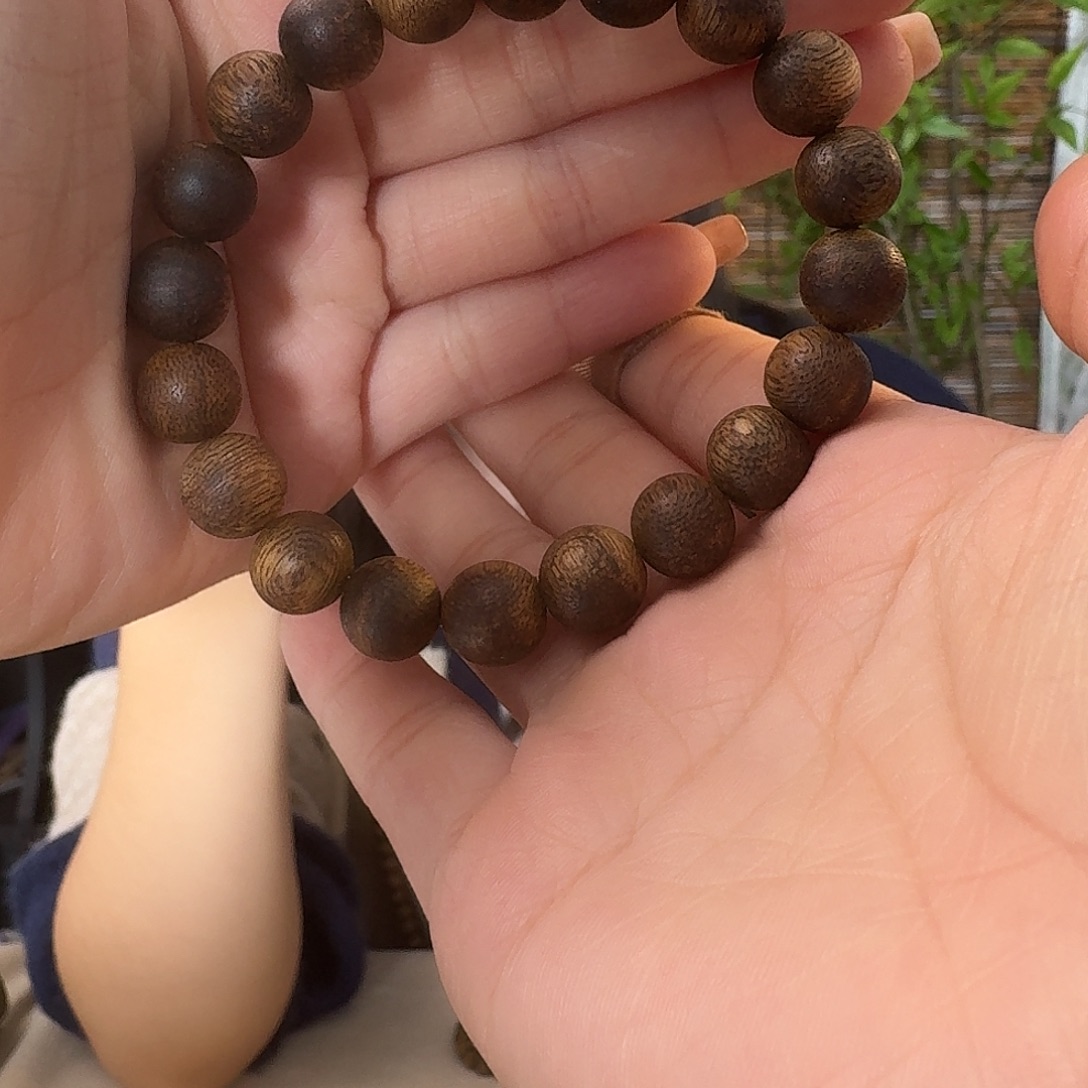 沉香手串奇楠沉香1.0圆珠