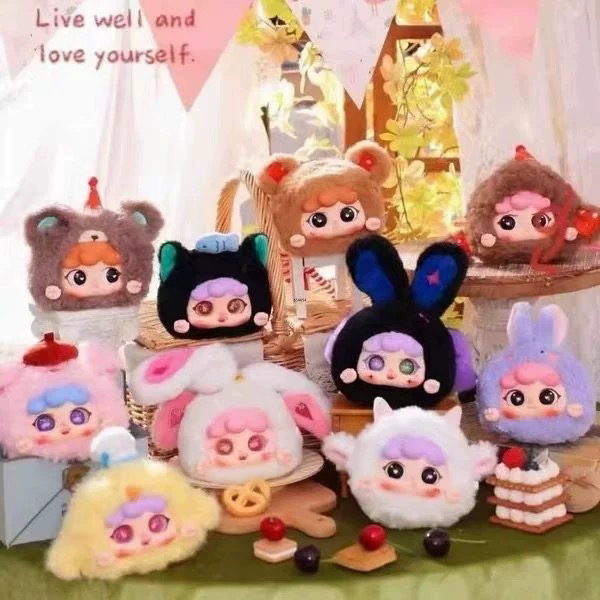 正版MIGO动物派对升级拉链款毛绒包盲盒治愈潮玩包包挂件公仔礼物