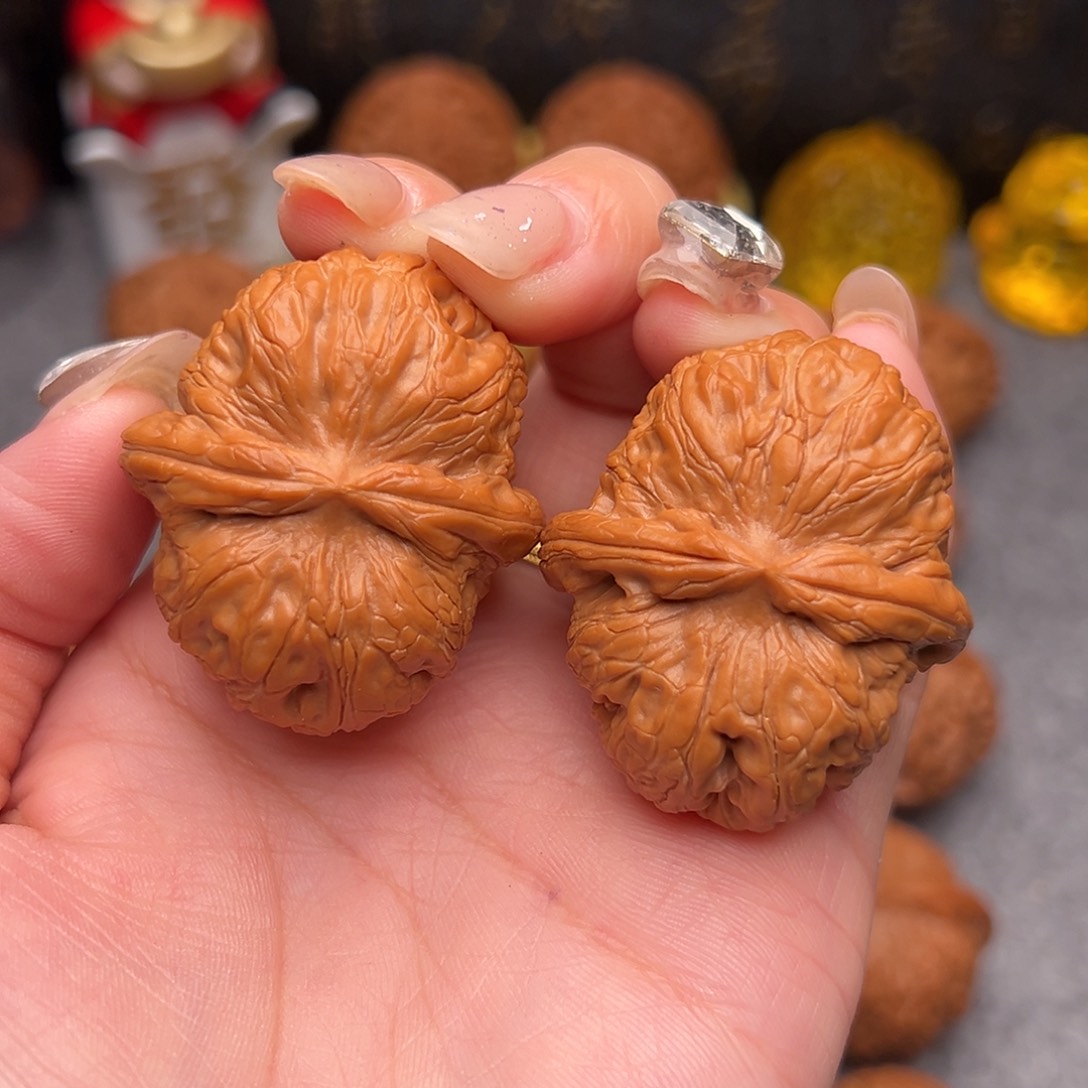 把件文玩核桃毕业精品精配元宝42全品克46.5