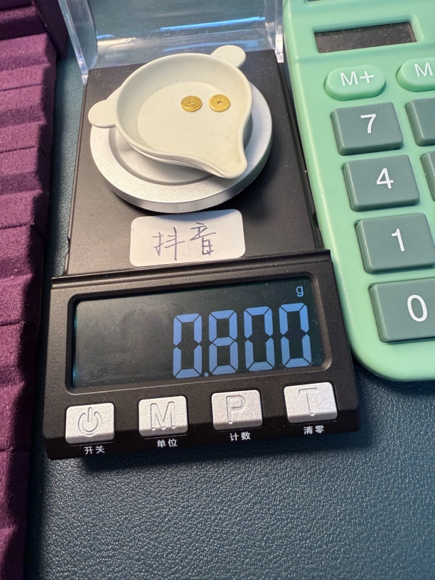 足金999斜切卡六秀