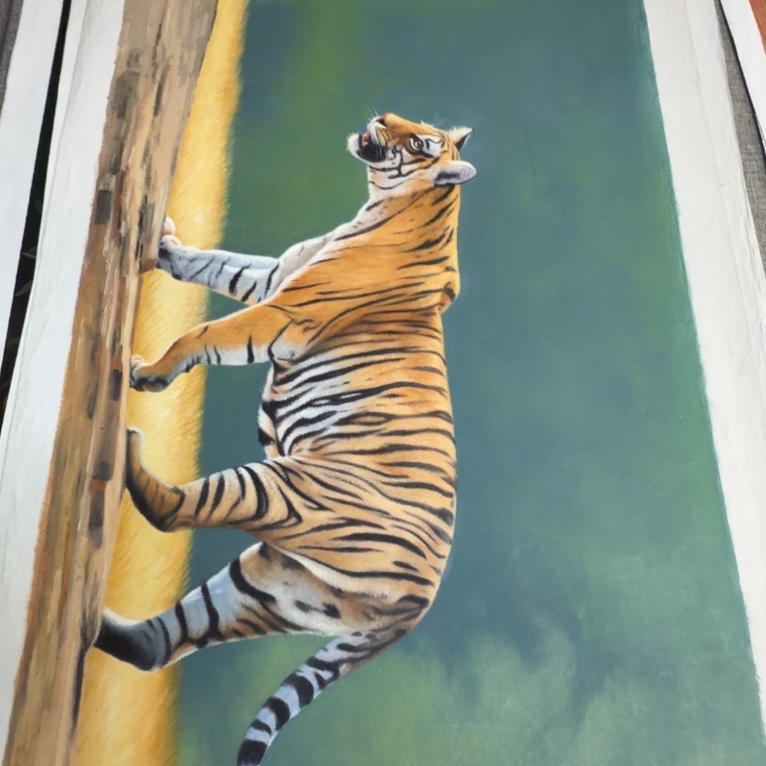 油画加油加油努力加油努力