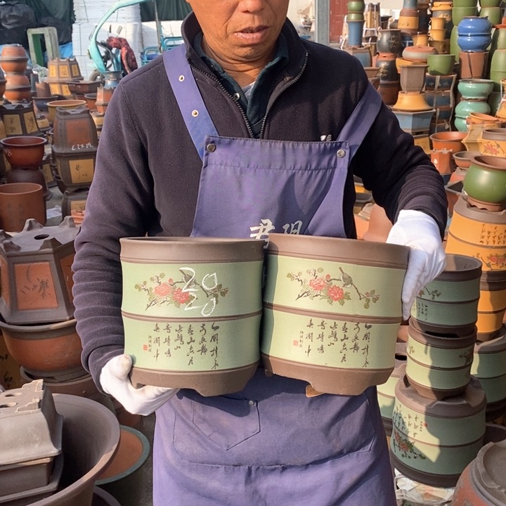 紫砂花盆紫砂花盆