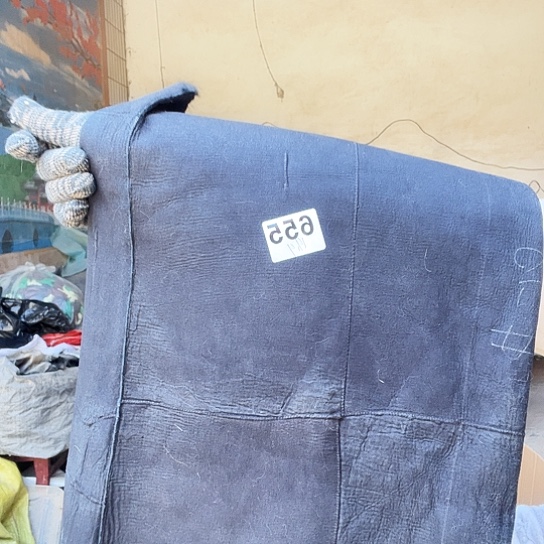 兔毛兔毛马甲黑色半成品