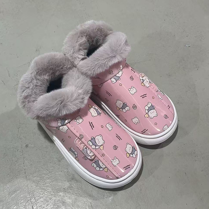 包跟811冬季保暖厚底防滑外穿棉鞋