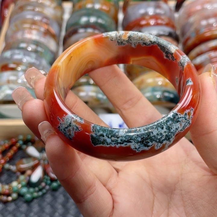 【闪购商品】玛瑙/玉髓手镯未镶嵌高*琼59