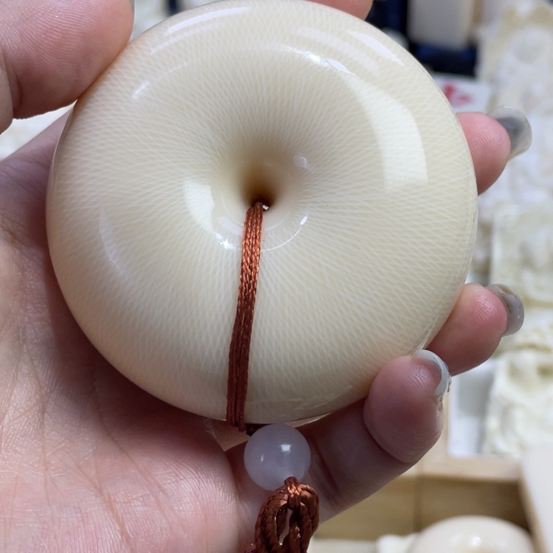 终***游新骨瓷大平安扣6.4