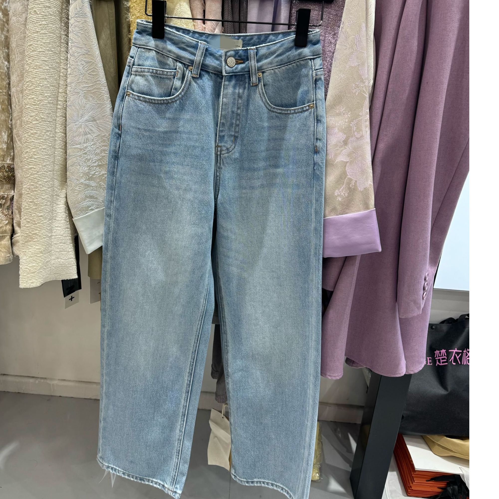 【楚衣格】显瘦直筒裤