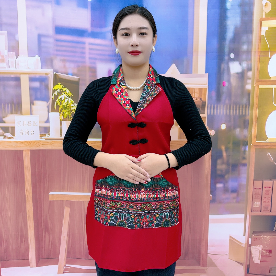 1831新款排扣单片西装围裙