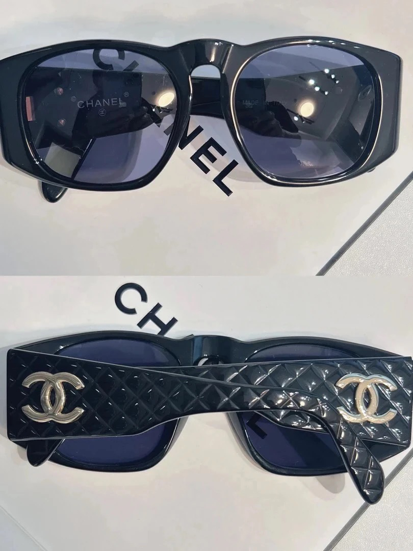 95新 Chanel/香奈儿 Chanel vintage香奈儿中古菱格墨镜