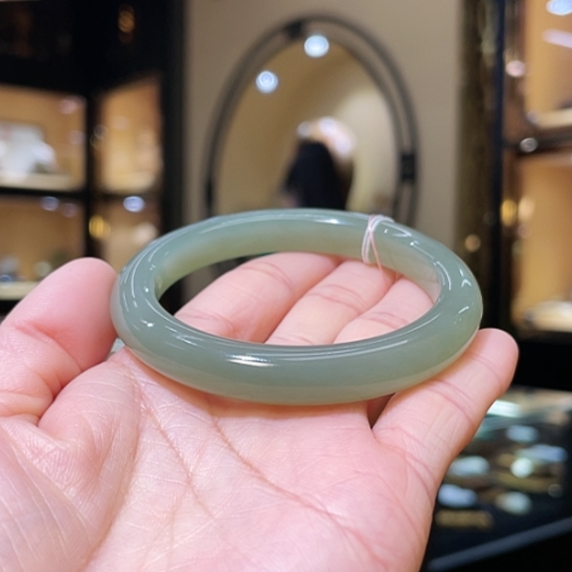 【闪购商品】和田玉手镯未镶嵌53.8#38g