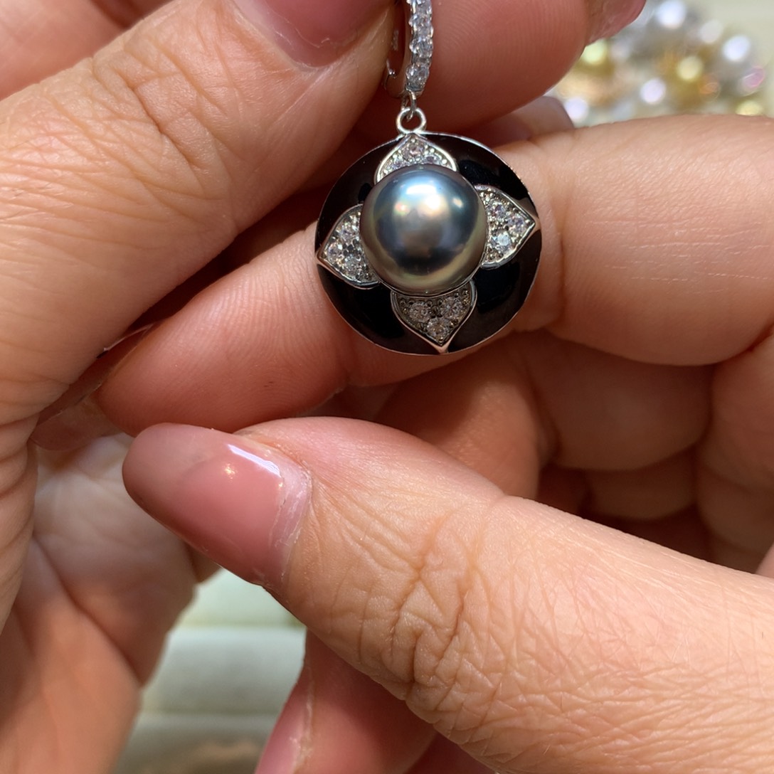 海水珍珠颈饰银S925镶嵌