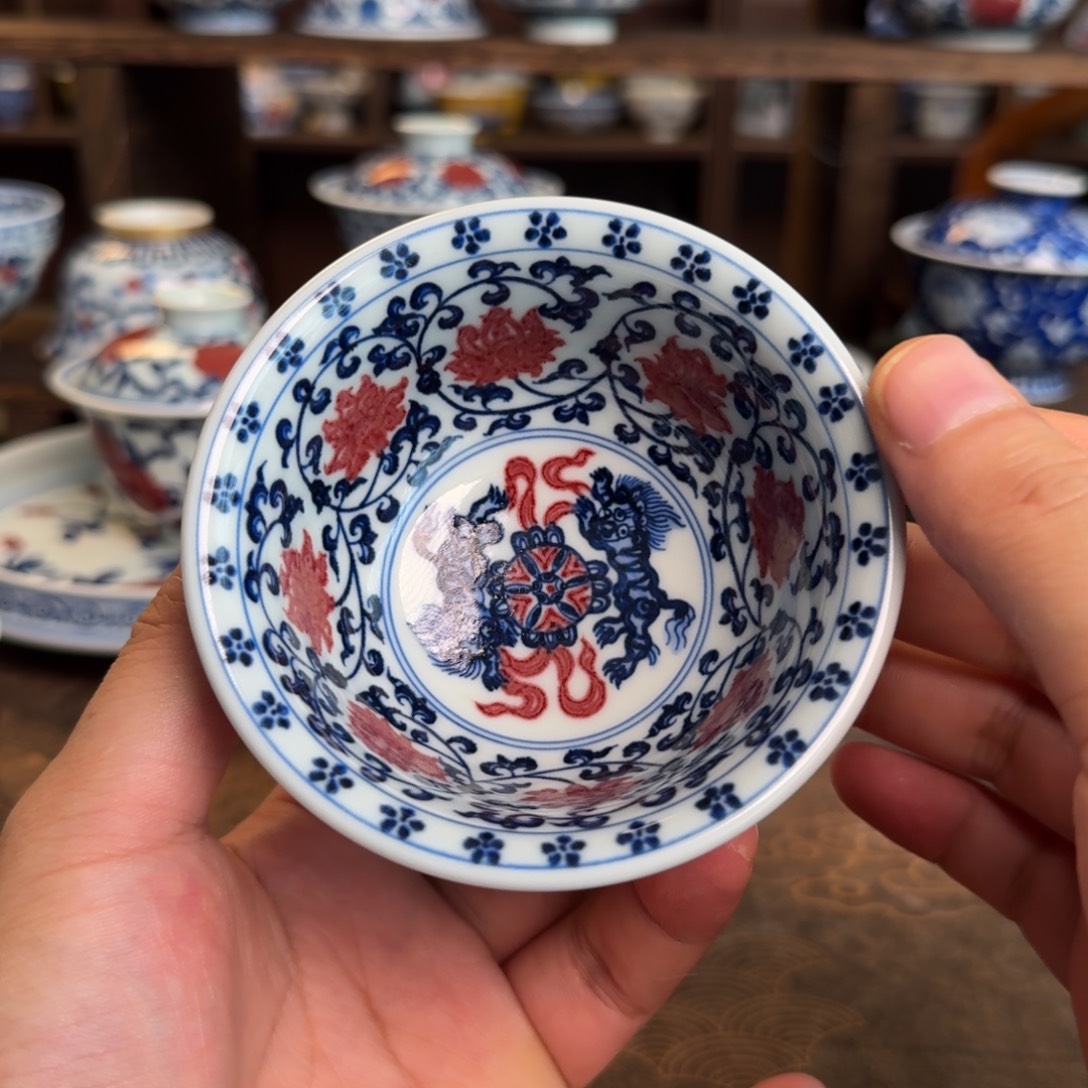 万***亚纯手工手绘陶瓷茶具