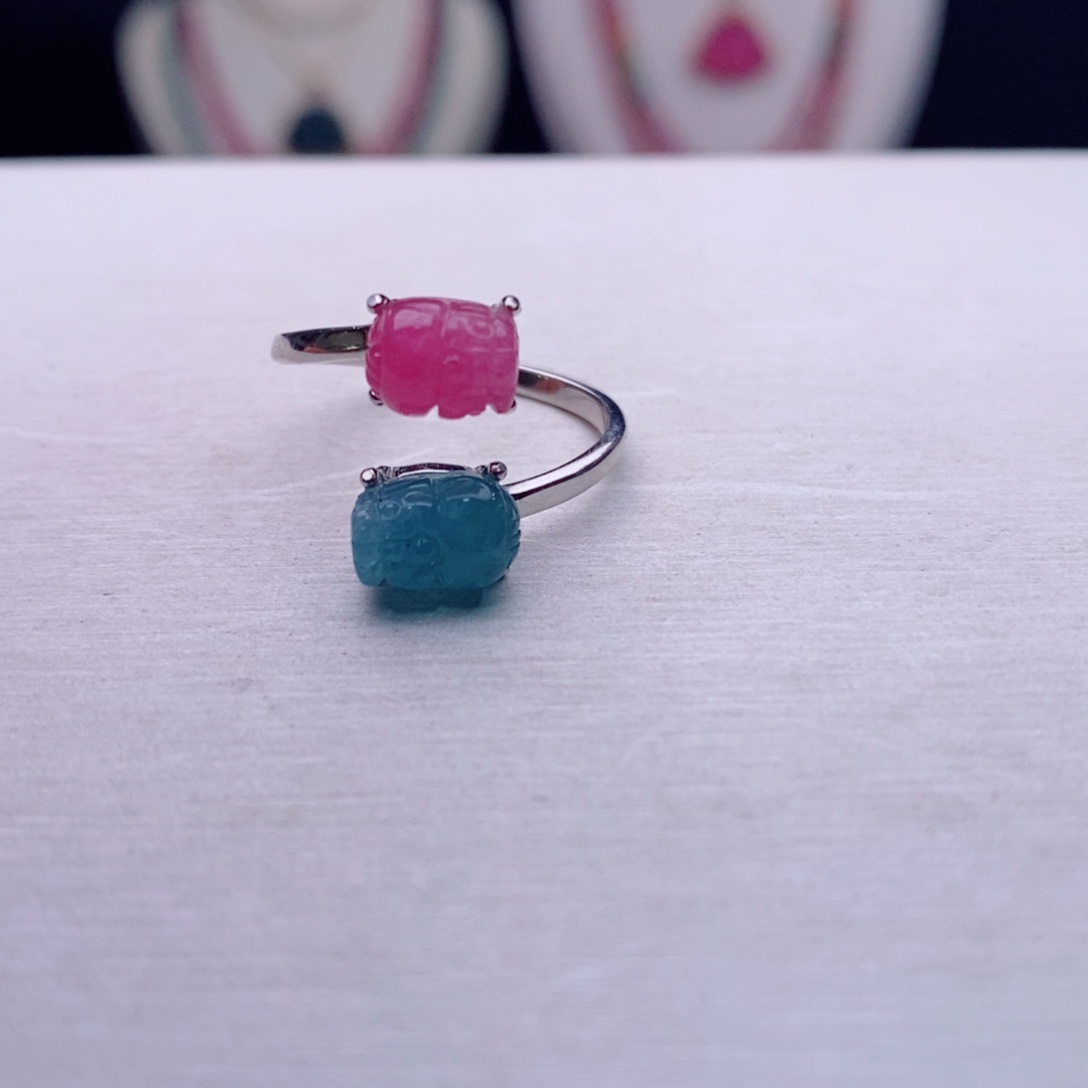 未镶嵌戒指碧玺碧玺A戒指