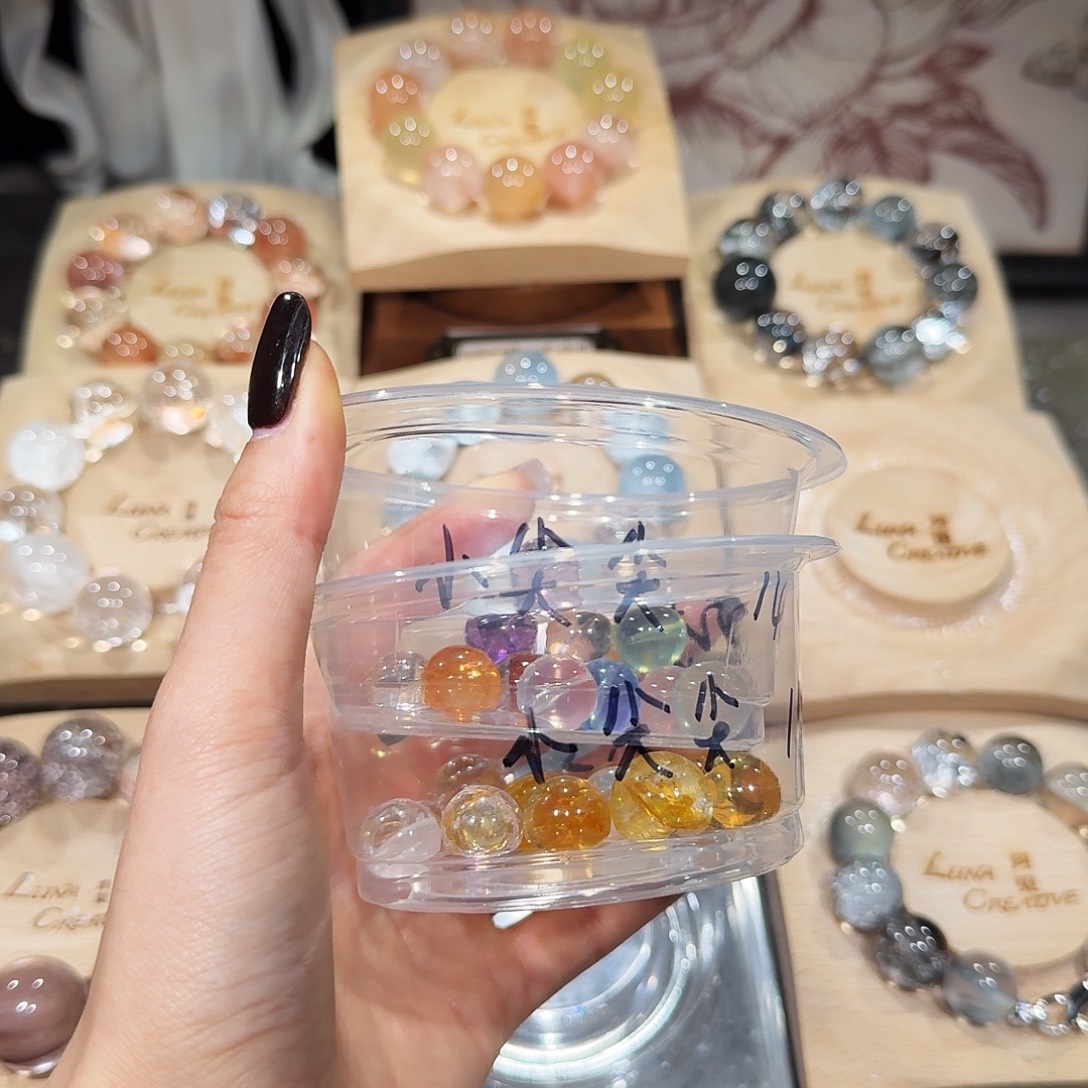 一***尖烟晶银S925镶嵌手链