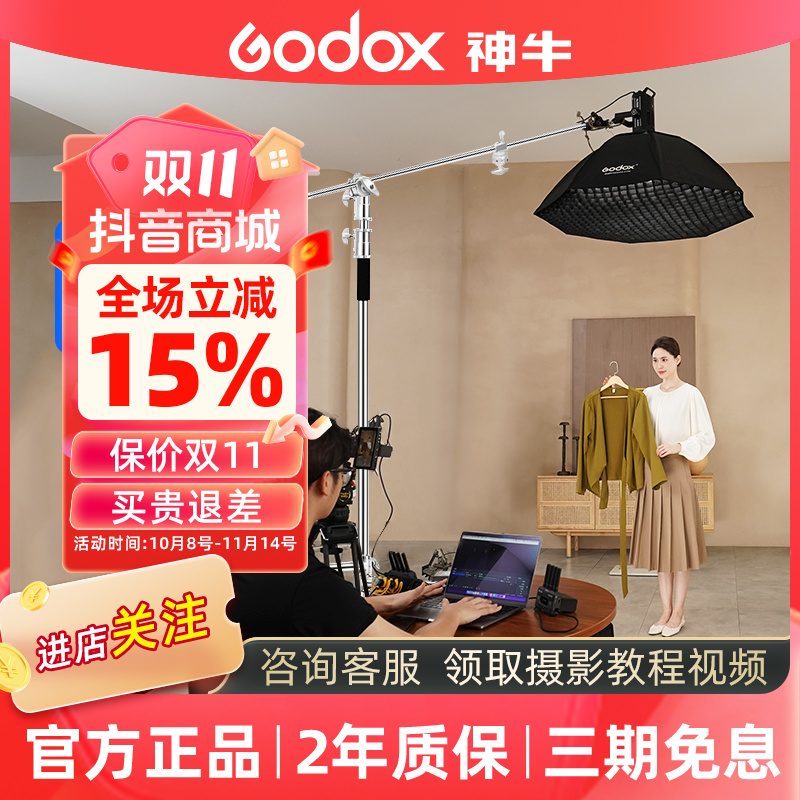 GODOX/神牛SL100Bi /SL150IIIBI/FL100双色温直播补光灯LED摄影灯