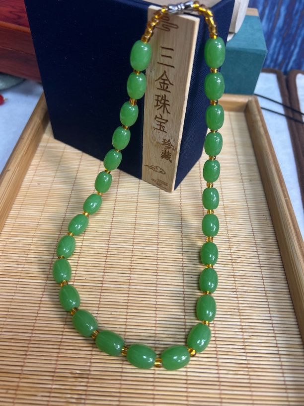 经典天然翠清项链妈妈气质