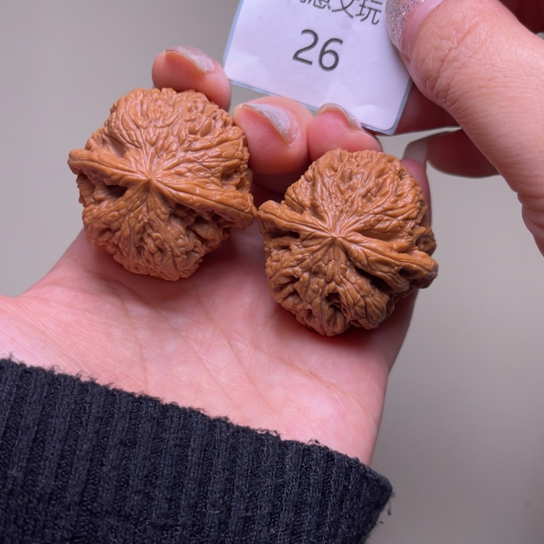 文玩核桃把件粗筋38.26