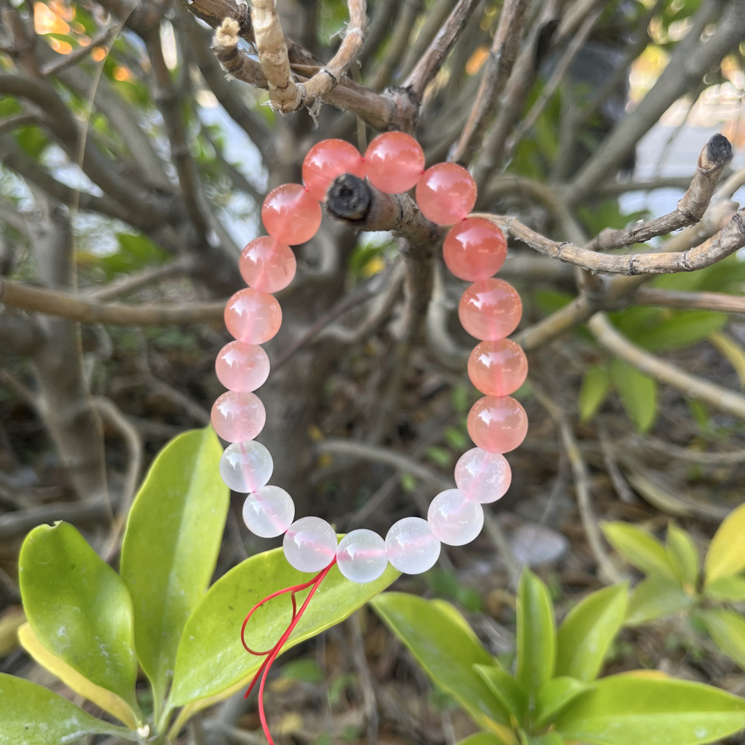 天然南红玛瑙10mm渐变手串