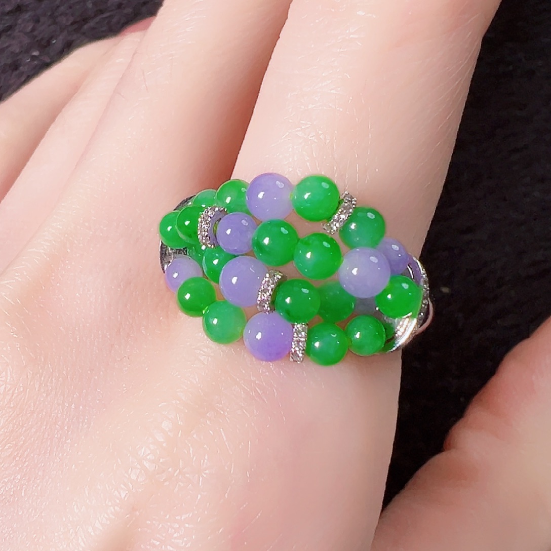 翡翠18K金镶嵌戒指签收后24小时鉴赏期，过时不退