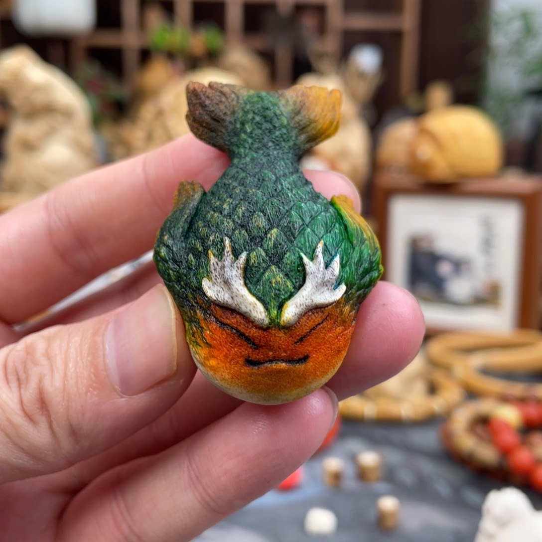 木方颜竹木艺术把件