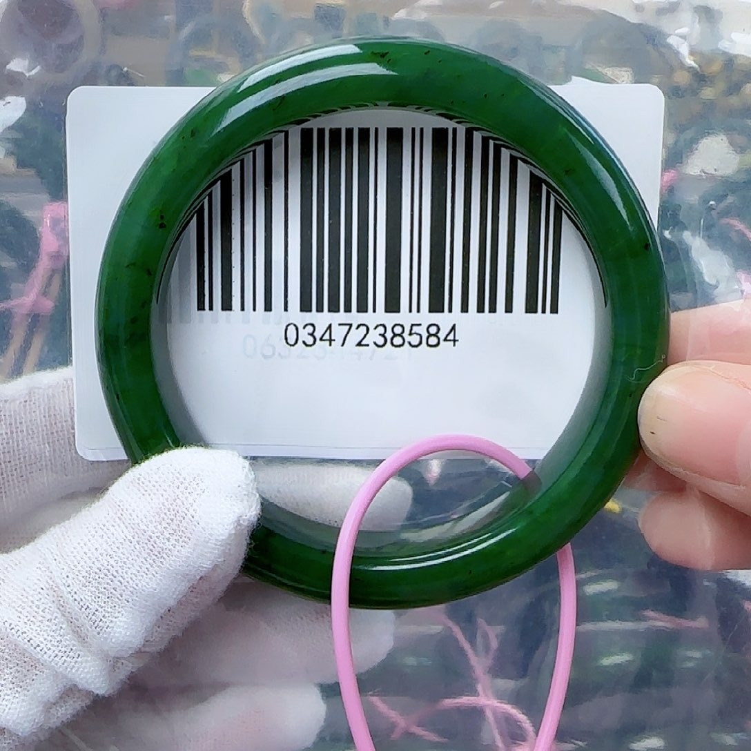 和田玉（碧玉）手镯未镶嵌56