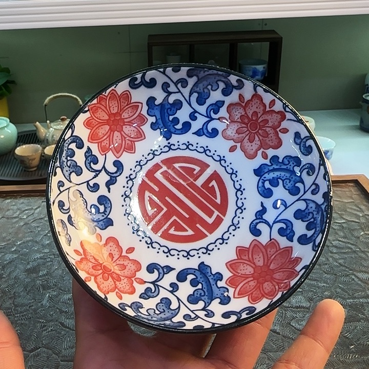 青花瓷器茶具茶叶罐个人杯