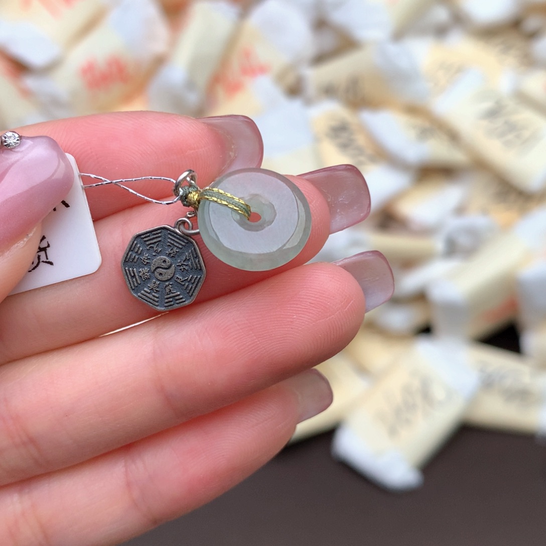 【闪购商品】翡翠挂件银S925镶嵌一