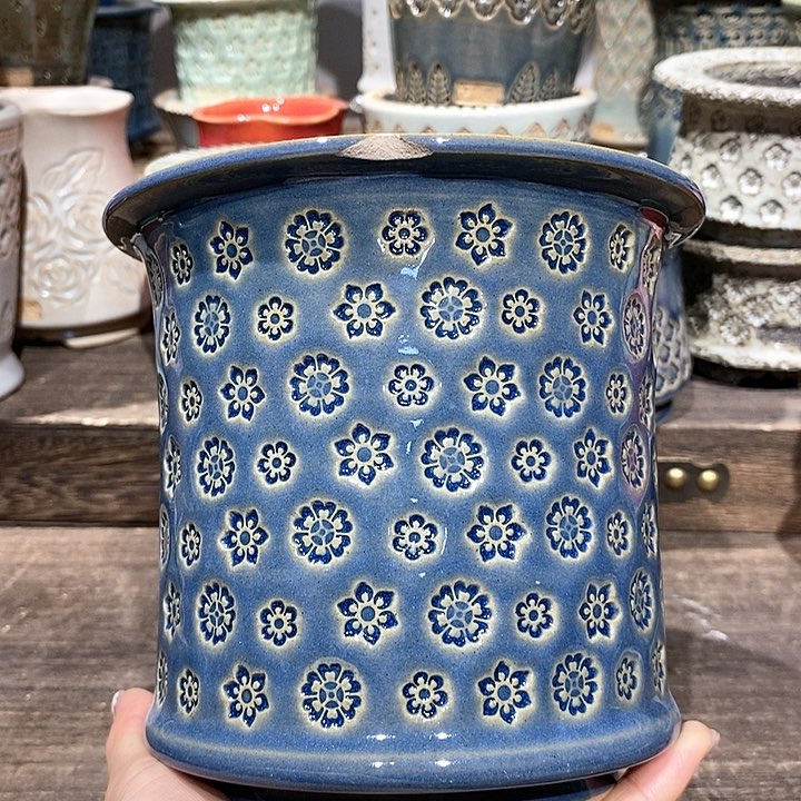 七里烧花盆2-13-339口径10