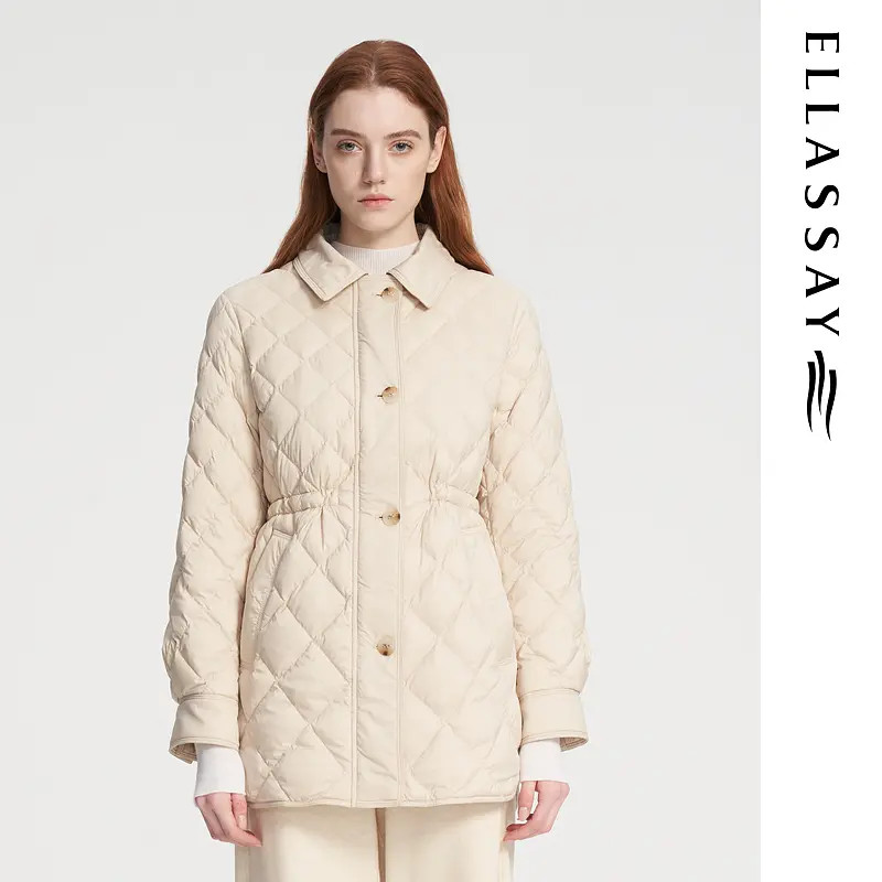 ELLASSAY歌力思秋季新款舒适休闲气质简约羽绒服女EWW354L00400