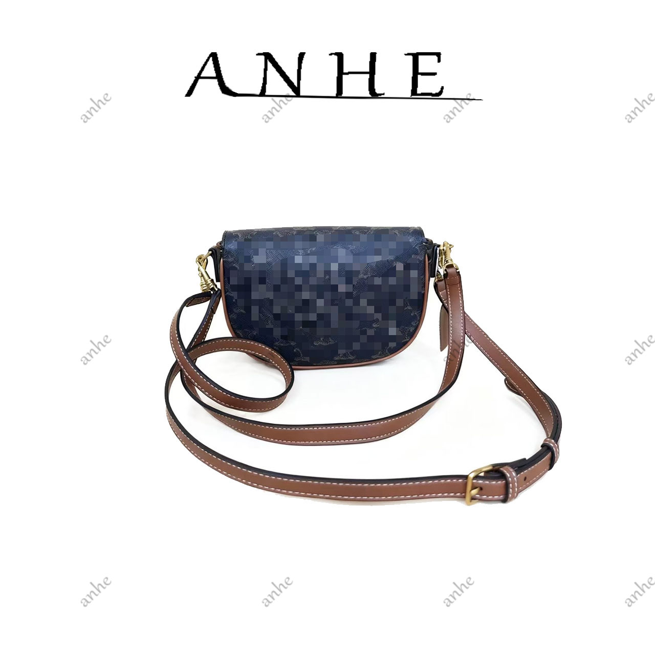 手工真皮包-19cm-6096-邮差-林-花