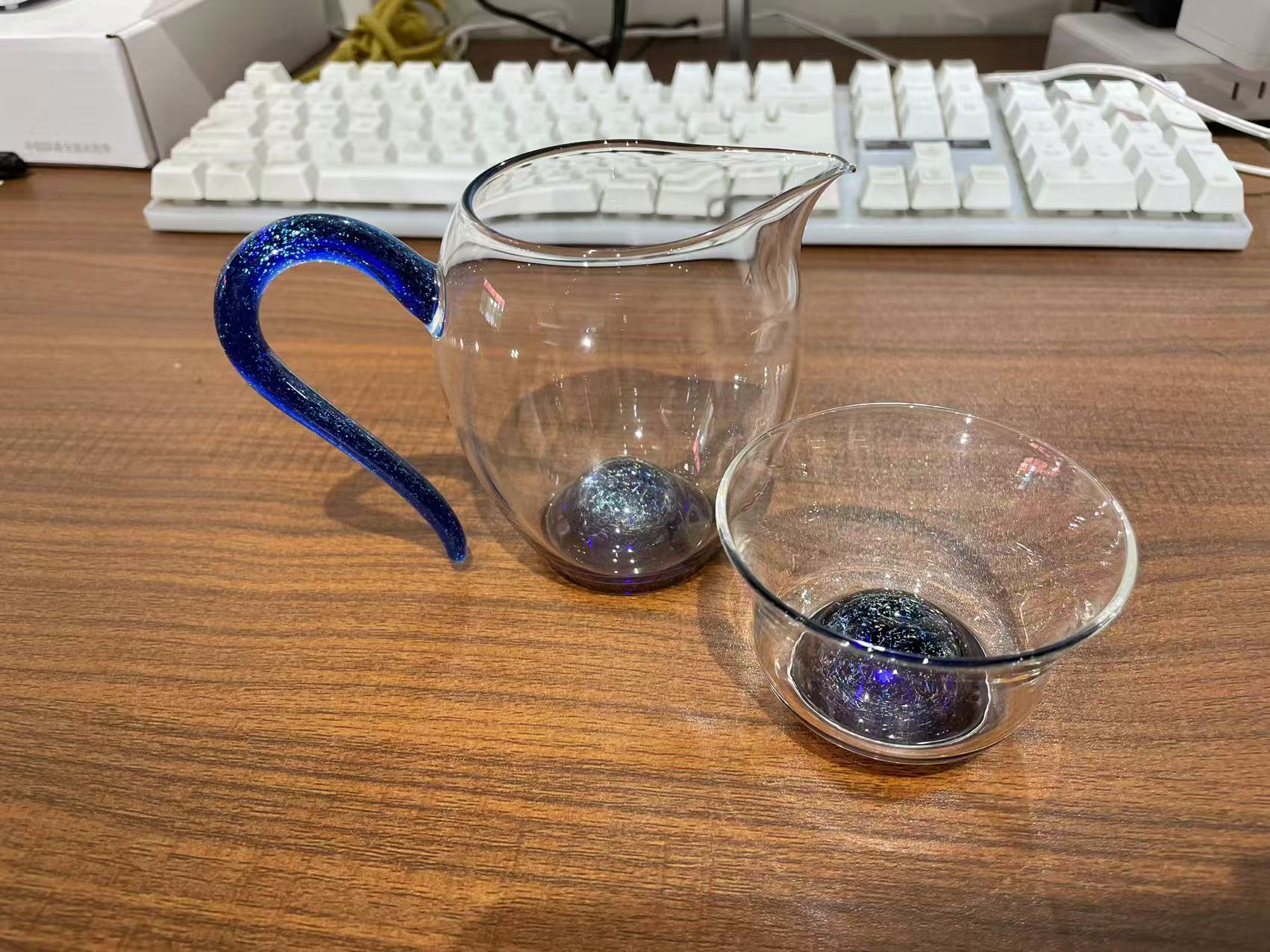 （hq）斑斓怡然公道杯+主人杯