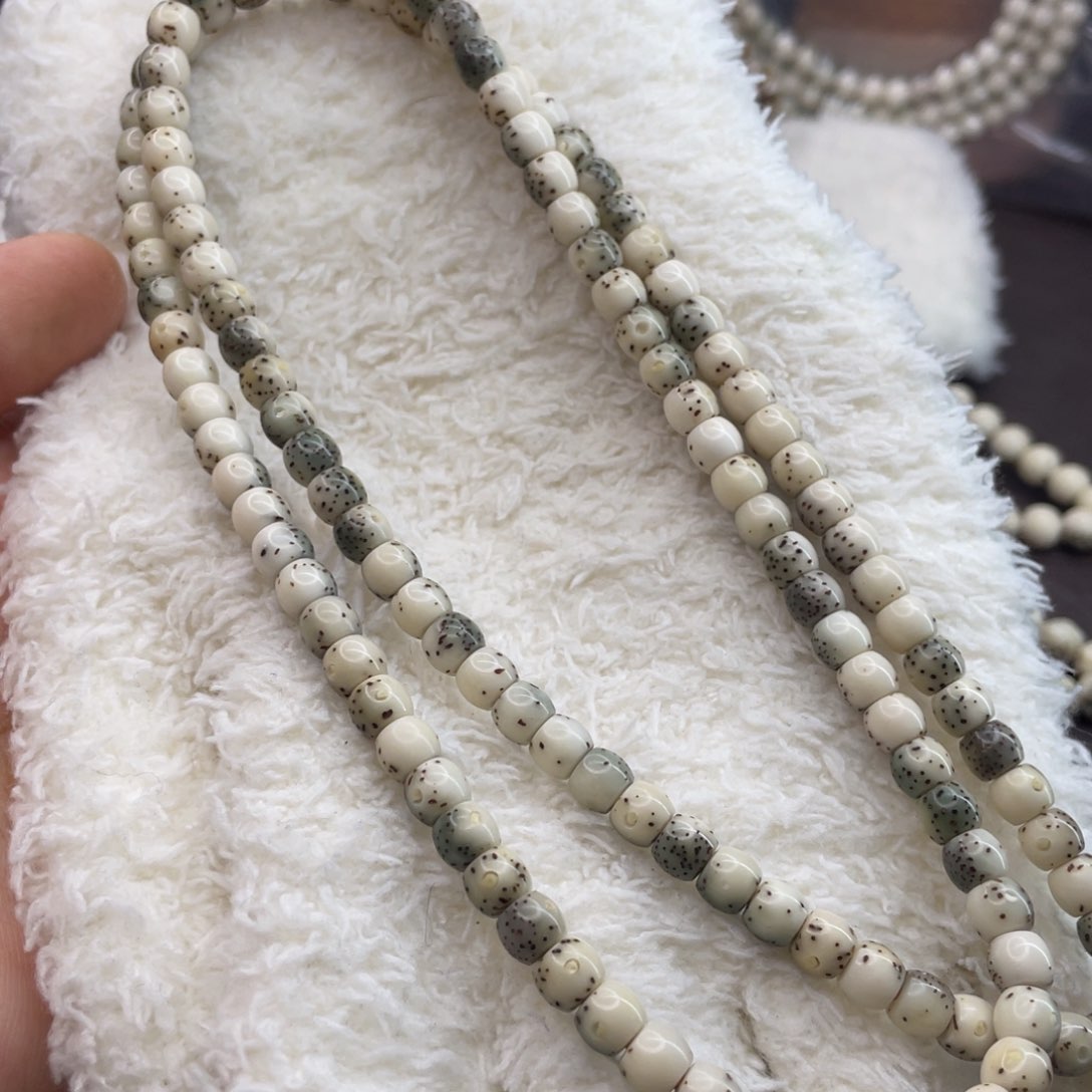 星月菩提手串潦*新年快乐卡6×5直切带月大留白